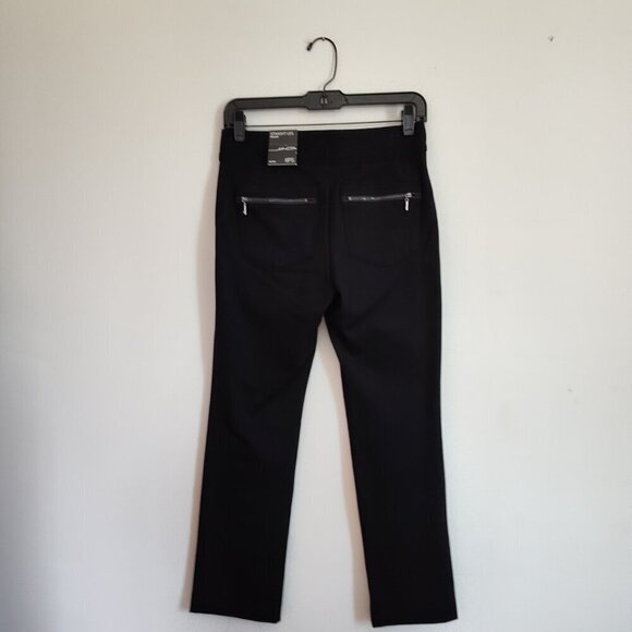Ladies Petite SZ 6PS Inc Black Ponte-Knit Straight-Leg Pant - Picture 3 of 4